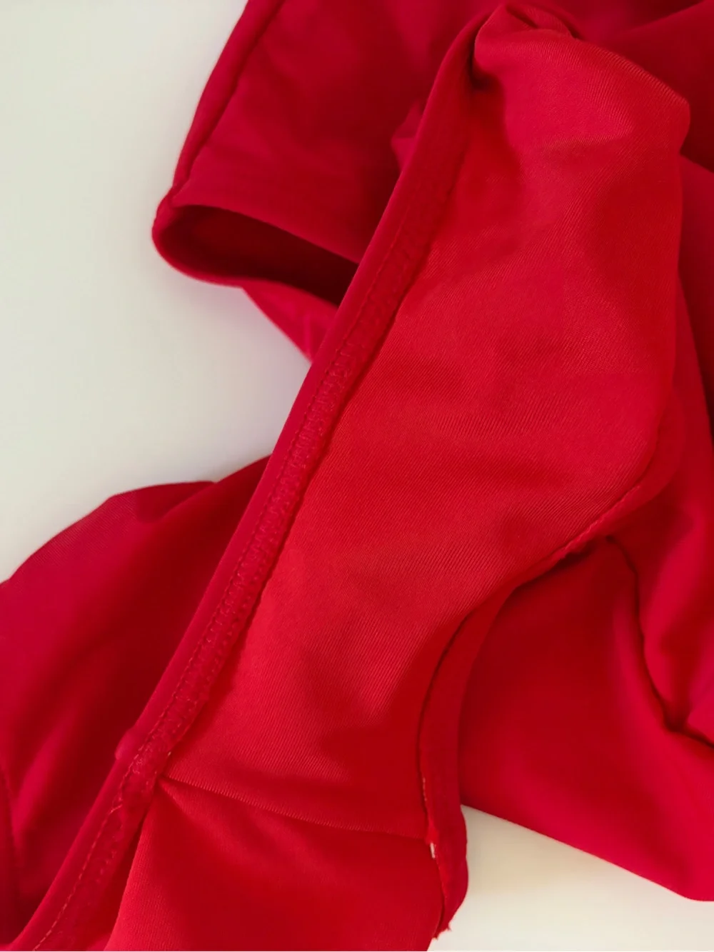 Red Ruffle Shoulder Cutout One-Piece Swimsuit NEW Medium - Picture 6 of 10